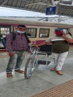 Wheel chair distributed to disabled people in Neral Karjat